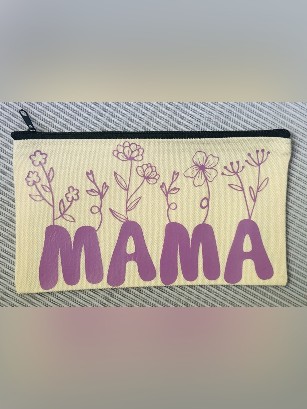 Hand Crafted Canvas Zipper Pouch - Picture 2 of 7